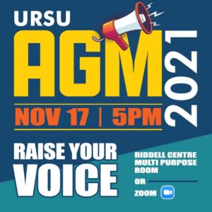 Have Your Say at the URSU Annual General Meeting Nov. 17th