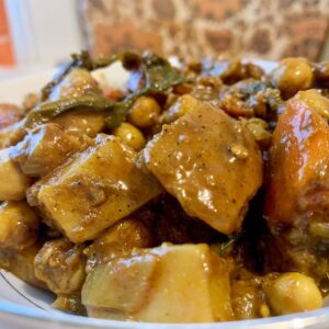 Curried Potatoes with Chickpeas
